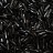 Бисер китайский Стеклярус размер 7мм, цвет 049 черный витой, 450г - Бисер китайский Стеклярус размер 7мм, цвет 049 черный витой, 450г