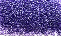 Бисер японский MIYUKI круглый 15/0 #1558 вода/фиолетовый, сверкающий/окрашенный изнутри, 10 грамм