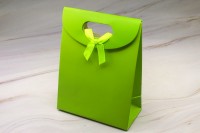 Подарочный пакет 16х12см, цвет салатовый, картон, 31-015, 1шт