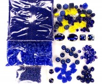 Набор для рукоделия, синяя гамма цветов, 59-004, 1 шт