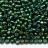 Бисер японский TOHO круглый 11/0 #2036 зеленый изумруд радужный, серебряная линия, 10 грамм - Бисер японский TOHO круглый 11/0 #2036 зеленый изумруд радужный, серебряная линия, 10 грамм