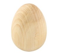 Заготовка деревянная Яйцо 46х62мм, DE-005, 1шт