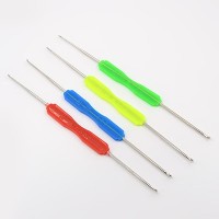 Крючок для вязания двусторонний 1,2/2,5мм, пластиковая ручка, 1008-002, 1шт