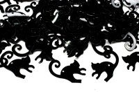 Пайетки Кошка 20х12х0,3мм, цвет черный, 1022-003, 10г