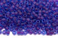 Бисер японский TOHO круглый 6/0 #0252F морская вода/фиолетовый матовый, окрашенный изнутри, 10 грамм