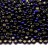 Бисер чешский PRECIOSA круглый 10/0 37110 синий, серебряная линия внутри, квадратное отверстие, 5 грамм - Бисер чешский PRECIOSA круглый 10/0 37110 синий, серебряная линия внутри, квадратное отверстие, 5 грамм