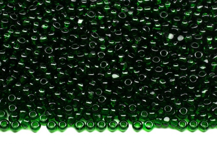 Бисер чешский PRECIOSA Граненый Шарлотта 11/0 50060 зеленый прозрачный, около 10 грамм Бисер чешский PRECIOSA Граненый Шарлотта 11/0 50060 зеленый прозрачный, около 10 грамм