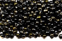 Бисер MIYUKI Drops 3,4мм #55117 Black Valentinite, непрозрачный, 10 грамм