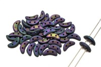 Бусины Crescent beads 10х3мм, цвет 0310-21195JT Matte Iris Purple, 708-016, 5г (около 40 шт)