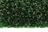 Бисер китайский рубка размер 11/0, цвет 0023А зеленый прозрачный, 450г