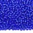 Бисер чешский PRECIOSA круглый 10/0 35056 синий прозрачный, белая линия внутри, 1 сорт, 50г - Бисер чешский PRECIOSA круглый 10/0 35056 синий прозрачный, белая линия внутри, 1 сорт, 50г