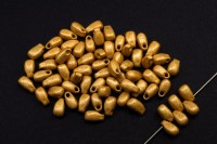 Бисер MIYUKI Long Drop #4202F золото, Duracoat гальванизированный матовый, 10 грамм