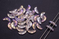 Бусины Crescent beads 10х3мм, цвет 0310-S1C70100 Luster Iris/Rosaline, 708-104, 5г (около 40 шт)