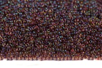 Бисер японский MIYUKI круглый 15/0 #0348 топаз/пурпур, окрашенный изнутри, 10 грамм
