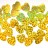 Пайетки Сердечки 15мм, цвет золотистый с голографическим эффектом, 1022-028, 20г - Пайетки Сердце, размер 15мм, цвет золото с голографическим эффектом (А66), 20 г