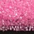 Бисер чешский PRECIOSA рубка 10/0 38173 прозрачный, розовая линия внутри, 50г - Бисер чешский PRECIOSA рубка 10/0 38173 прозрачный, розовая линия внутри, 50г