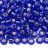 Бисер японский TOHO круглый 6/0 #0035 сапфир, серебряная линия внутри, 10 грамм - Бисер японский TOHO круглый 6/0 #0035 сапфир, серебряная линия внутри, 10 грамм
