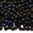 Бисер MIYUKI Drops 3,4мм #55042 Black Azuro, матовый непрозрачный, 10 грамм - Бисер MIYUKI Drops 3,4мм #55042 Black Azuro, матовый непрозрачный, 10 грамм