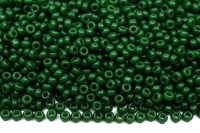 Бисер японский MIYUKI круглый 11/0 #2048 зеленый, матовый непрозрачный, 10 грамм