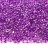 Бисер китайский круглый размер 12/0, цвет 0213 прозрачный, фиолетовая линия внутри, радужный, 450г - Бисер китайский круглый размер 12/0, цвет 0213 прозрачный, фиолетовая линия внутри, радужный, 450г