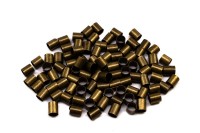 Кримпы-трубочки (бусины зажимные) 3х3мм, отверстие 2,5мм, цвет античная бронза, латунь, 35-041, 5г (около 200шт)