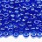Бисер чешский PRECIOSA круглый 4/0 66300 синий прозрачный, блестящий, квадратное отверстие, 50г - Бисер чешский PRECIOSA круглый 4/0 66300 синий прозрачный, блестящий, квадратное отверстие, 50г