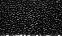 Бисер японский TOHO круглый 11/0 #2612F черный, матовый Semi Glazed, 10 грамм