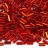 Бисер чешский PRECIOSA стеклярус 97050 5мм красный, серебряная линия внутри, 50г - Бисер чешский PRECIOSA стеклярус 97050 5мм красный, серебряная линия внутри, 50г