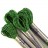 Металлизированные нитки мулине, цвет М-30 зеленый, 100%полиэстер, 8м, 1шт - Металлизированные нитки мулине, цвет М-30 зеленый, 100%полиэстер, 8м, 1шт