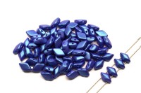 Бусины GemDuo 8х5мм, отверстие 0,8мм, цвет 02010/24510 Tropical Blue Grape, 709-061, 10г (около 64шт)