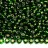 Бисер чешский PRECIOSA круглый 8/0 57120 зеленый, серебряная линия внутри, 50г - Бисер чешский PRECIOSA круглый 8/0 57120 зеленый, серебряная линия внутри, 50г