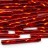 Бисер чешский PRECIOSA стеклярус 97070 25мм витой красный, серебряная линия внутри, 50г - Бисер чешский PRECIOSA стеклярус 97070 25мм витой красный, серебряная линия внутри, 50г