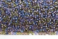 Бисер японский MIYUKI круглый 15/0 #3056 фиолетовый/бронза микс, окрашенный изнутри, 10 грамм