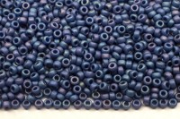 Бисер японский MIYUKI круглый 15/0 #4703 темный синий, матовый радужный непрозрачный, 10 грамм