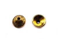 Обниматель TierraCast Ракушка 7мм, отверстие 1,5мм, цвет античное золото, 94-5841-26, 2шт