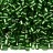 Бисер китайский рубка Астра, размер 11/0, цвет 0027В зеленый, прозрачный серебряная линия внутри, 20г - Бисер китайский рубка Астра, размер 11/0, цвет 0027В зеленый, прозрачный серебряная линия внутри, 20г