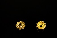 Обниматель для бусины 8х8х3мм, внутренний диаметр 5мм, отверстие 1,5мм, цвет золото, сплав металлов, 02-164, 10шт