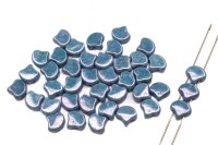 Бусины GINKO 7,5х7,5мм, отверстие 0,8мм, цвет 03000/14464 серо-голубой глянцевый, 710-064, 10г (около 40шт)