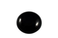 Кабошон круглый 25мм, Обсидиан, цвет черный, 2002-004, 1шт