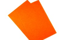 Фетр жёсткий 20х30см, цвет 645 оранжевый светлый, толщина 1мм, 1021-107, 1 лист