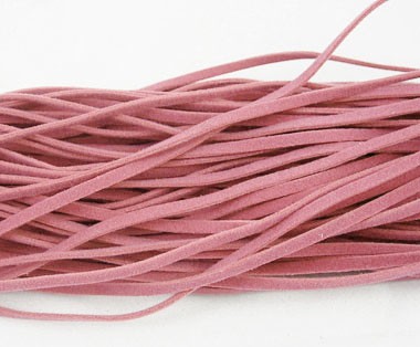 Шнур замшевый, ширина 3мм, толщина 1мм, цвет розовый, материал шерсть, отрез 1м Шнур замшевый, ширина 3мм, толщина 1мм, цвет розовый, материал шерсть, отрез 1м