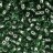 Бисер японский TOHO круглый 8/0 #2202 зеленая прерия, серебряная линия внутри, 10 грамм - Бисер японский TOHO круглый 8/0 #2202 зеленая прерия, серебряная линия внутри, 10 грамм