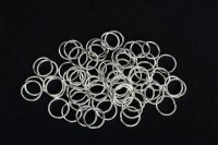Кольца соединительные 7х0,7мм, разъемные, цвет серебро, железо, 13-011, 10г (около 120шт)