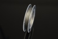 Тросик ювелирный (ланка), толщина 0,38мм, цвет серебристый, 1017-030, 1 катушка (около 10м)
