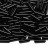 Бисер японский Miyuki Bugle стеклярус 6мм #0401 черный, непрозрачный, 10 грамм - Бисер японский Miyuki Bugle стеклярус 6мм #0401 черный, непрозрачный, 10 грамм