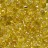 Бисер чешский PRECIOSA Дропс 5/0 17020 золотой, серебряная линия внутри, 50 грамм - Бисер чешский PRECIOSA Дропс 17020, размер 5мм, янтарный серебряная линия внутри, 50г