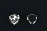 Кристалл Триллиант Astra 12мм пришивной в оправе, цвет хрусталь/серебро, стекло/латунь, 43-258, 3шт