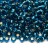 Бисер японский TOHO круглый 8/0 #0023BDA светлый аквамарин, серебряная линия внутри, 10 грамм - Бисер японский TOHO круглый 8/0 #0023BDA светлый аквамарин, серебряная линия внутри, 10 грамм