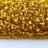 Бисер чешский PRECIOSA рубка 10/0 17020М матовый золотой, серебряная линия внутри, 50г - Бисер чешский PRECIOSA рубка 10/0 17020М матовый золотой, серебряная линия внутри, 50г