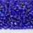 Бисер чешский PRECIOSA рубка 9/0 37050 синий, серебряная линия внутри, 50г - Бисер чешский PRECIOSA рубка 9/0 37050 синий, серебряная линия внутри, 50г